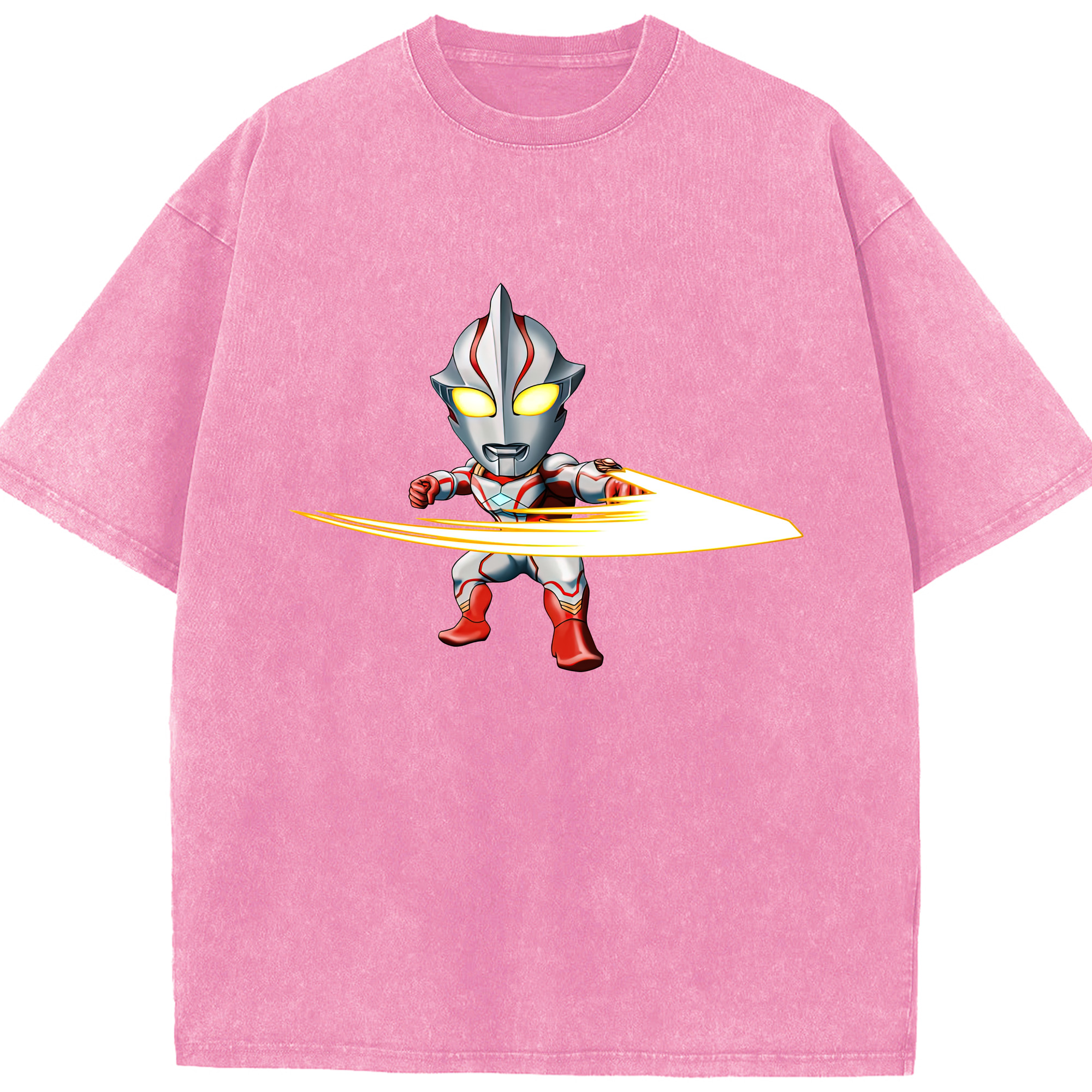 （画像用） ウルトラマン Ultraman 綿100% ヴィンテージ風 半袖Tシャツ（フロントプリント）